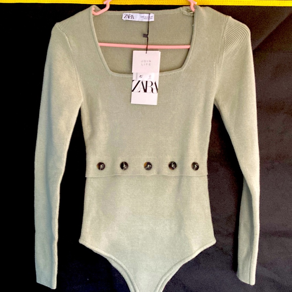 Zara one piece top bodysuit